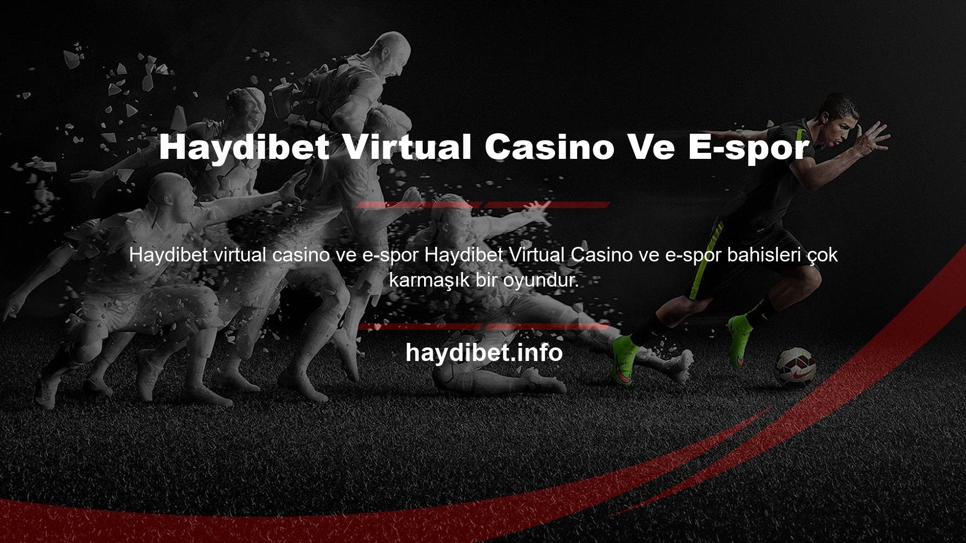 Haydibet Virtual Casino Ve E-spor